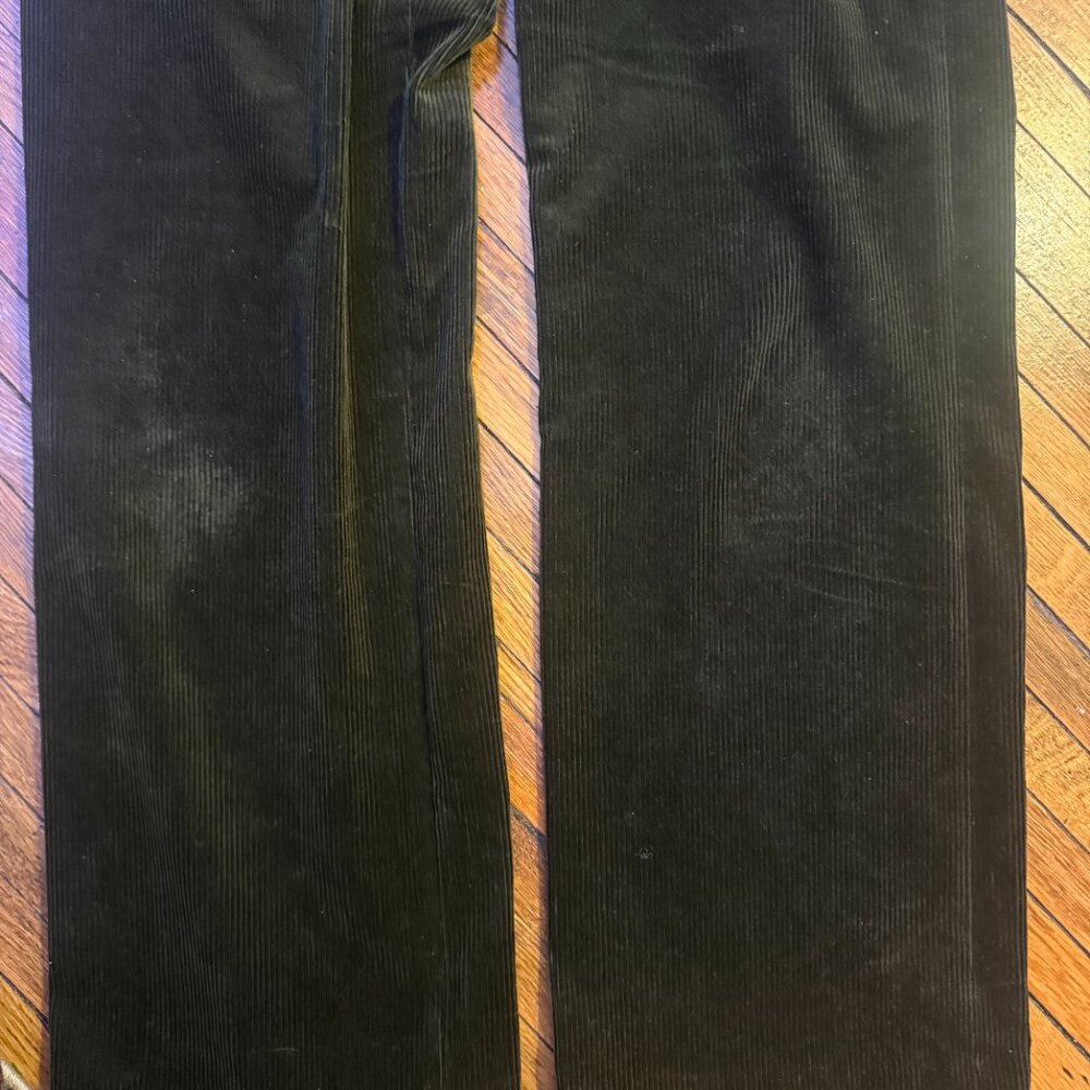 Sezane Dan Trousers Dark Olive - Size 6 - Picture 5 of 11
